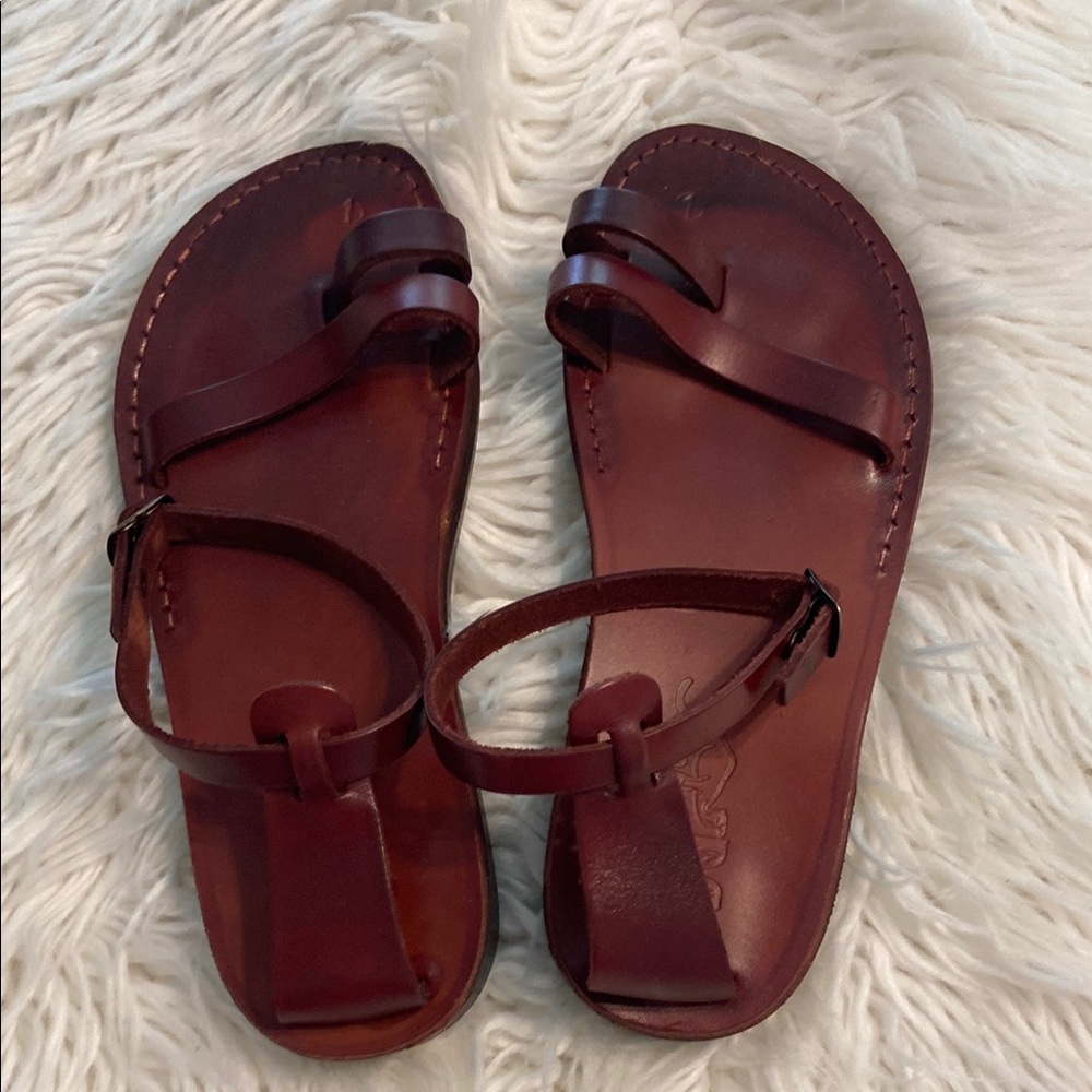 CAMEL SUN MALI LEATHER SANDALS Women's Leather Sandals size 41 US 10